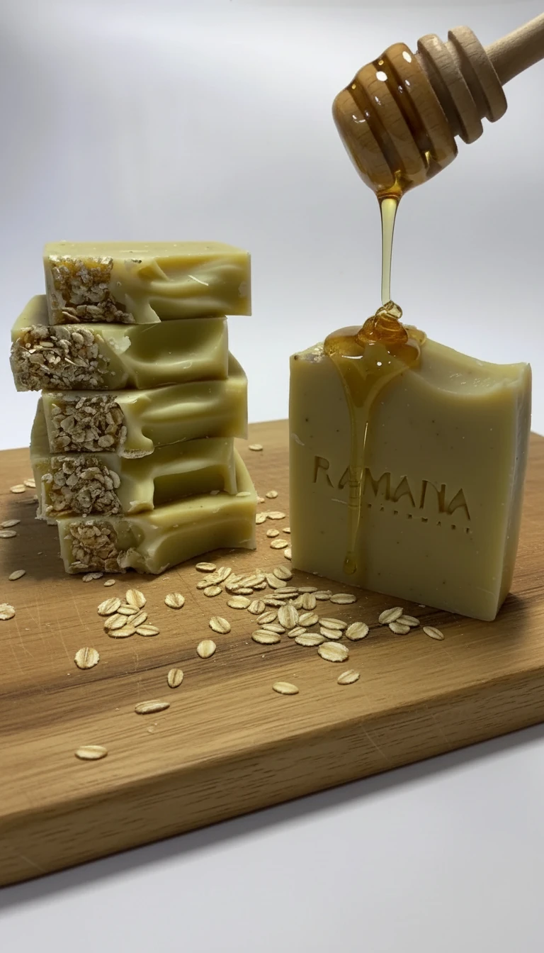 صابون ‌عسل و جودوسر دستساز و گیاهی (برطرف کننده خشکی پوست)